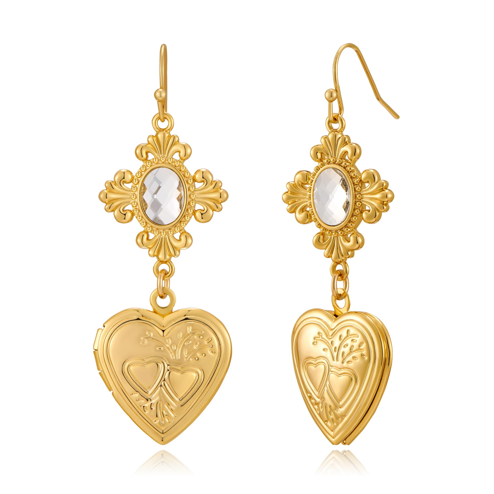 LILIE&WHITE Ohrringe Damen Ohrstecker, Goldene Muschel-Desig