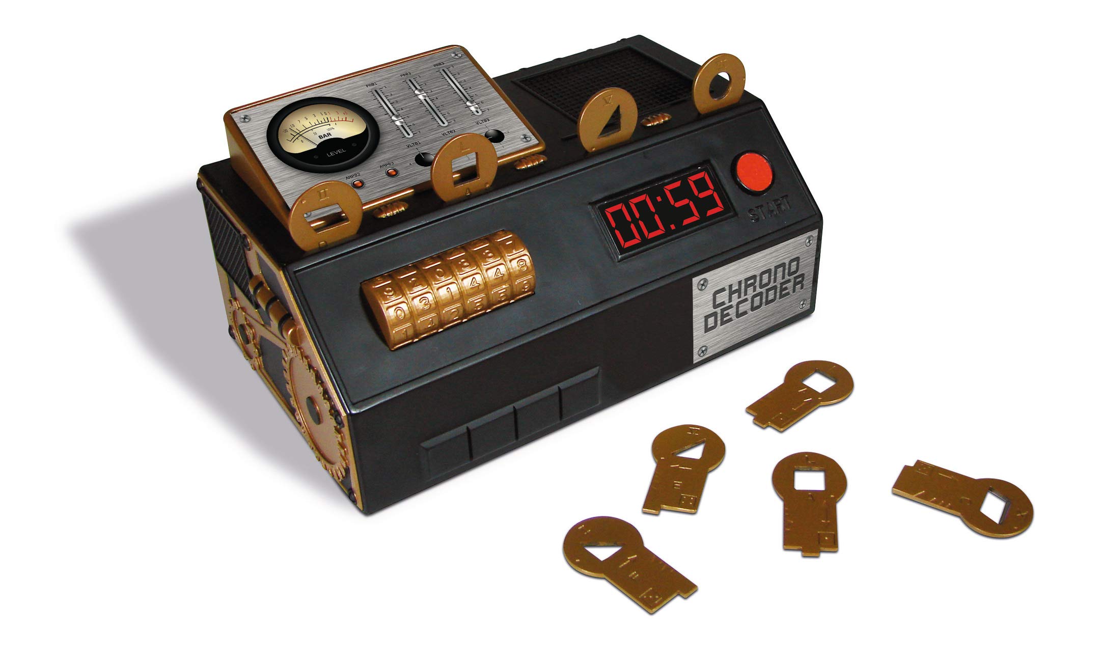 Noris 606101831 - Escape Room Mega Pack - Familien und Gesellschaftsspiel für Erwachsene, inkl. 5 lösbare Fälle und Chrono Decoder, ab 16 Jahren