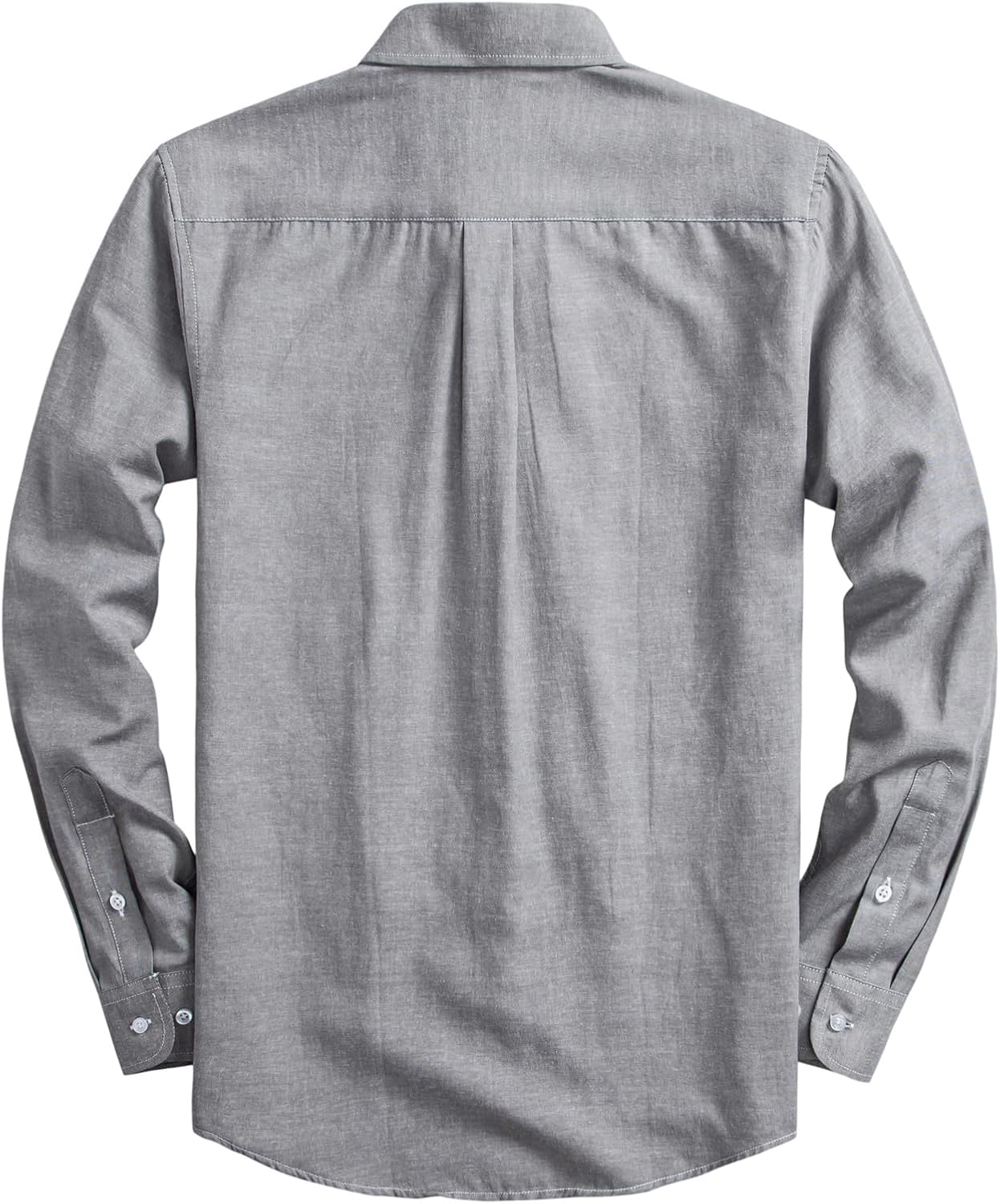 Mens Oxford Shirts Long Sleeve Slim Fit Lightweight Casual Button Down Shirts with Pocket - Image 2