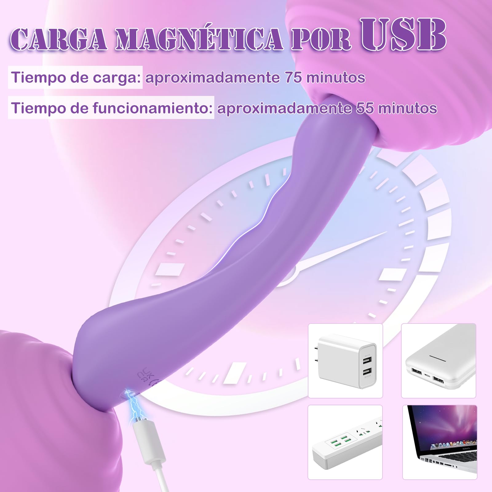 Vibradorador Mujer Juguetes Eróticos Dildo - Vibradorador Clítoris con 10 Vibraciones Sex Toys Vibrador Mujer Juguetes Sexuales Sexy Vibradores Mujer Consoladores.. para Mujer con Vibración Sex Toy