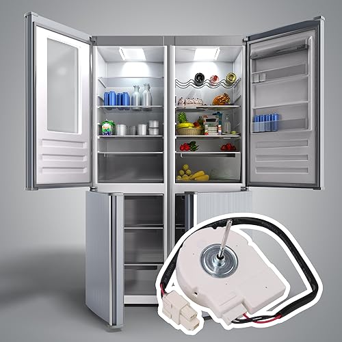 Miniatura 2 de 50240401000Q Motor de ventilador evaporador de refrigerador DC12V 4W 1450RPM Reemplazo del motor del ventilador de congelación para Samsung