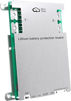 4S-8S 200A 1A Smart BMS, PCB Battery Protection Board with Active Balancer for LiFePO4 Li-ion LTO Battery Pack, Bluetooth APP Control, 200A Continuous Current, Max Current up to 350A B1A8S20P