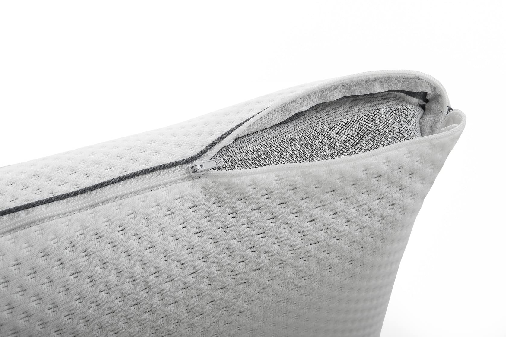 Sibiles Almohada Viscoelástica Núcleo Carbono y Funda Acolchada Viscosoft Color Único Talla Almohada 105 cm