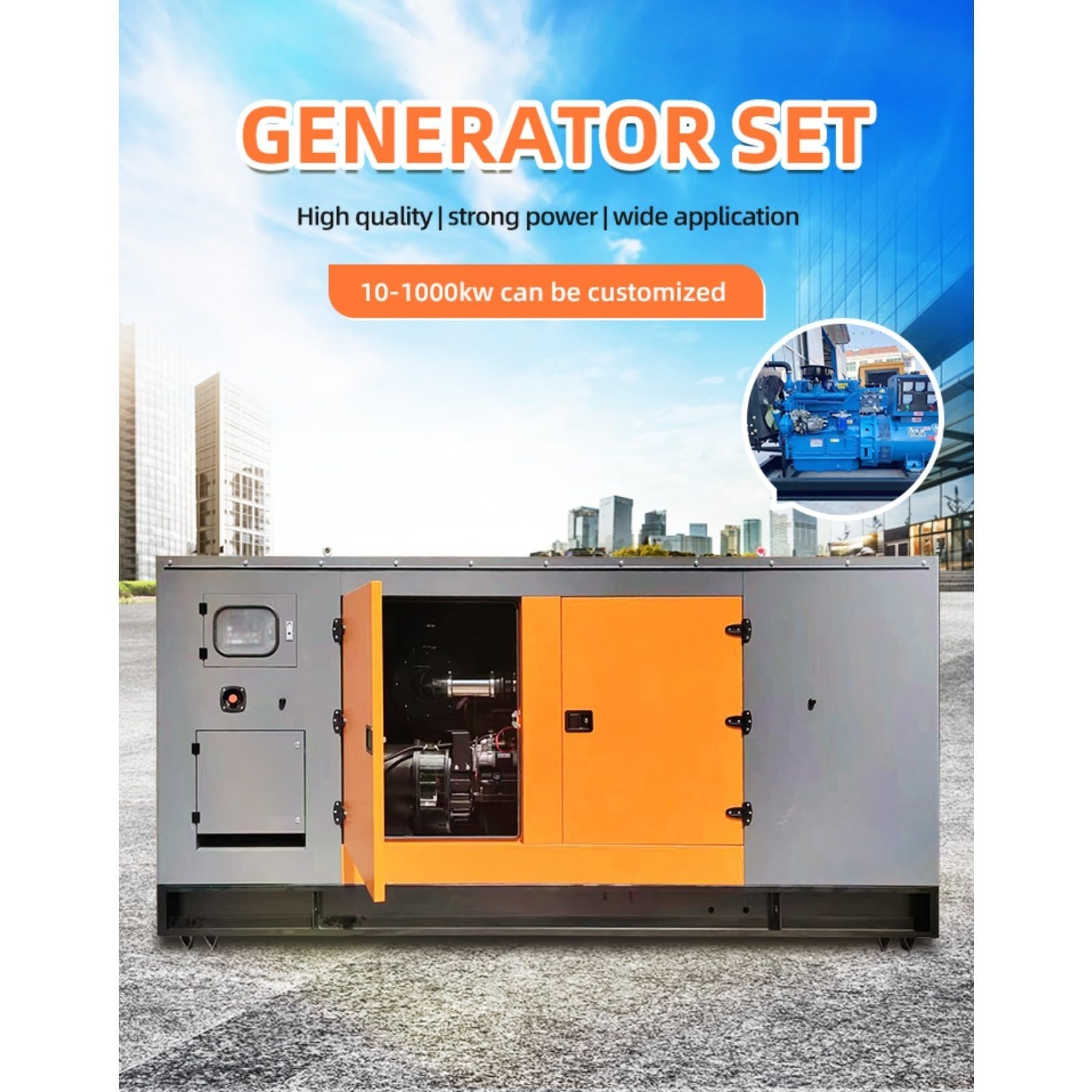 Power System - Juego de generador industrial de reserva para sistemas de energía, solución eléctrica de respaldo para minería, ingeniería de construcción y aplicaciones comerciales