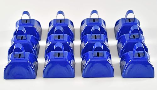 Miniatura 8 de HOME-X Juego de 12 campanas, campanas de eventos deportivos, campanas de animación, fabricantes de ruido de fiesta, escuela, escritorio de