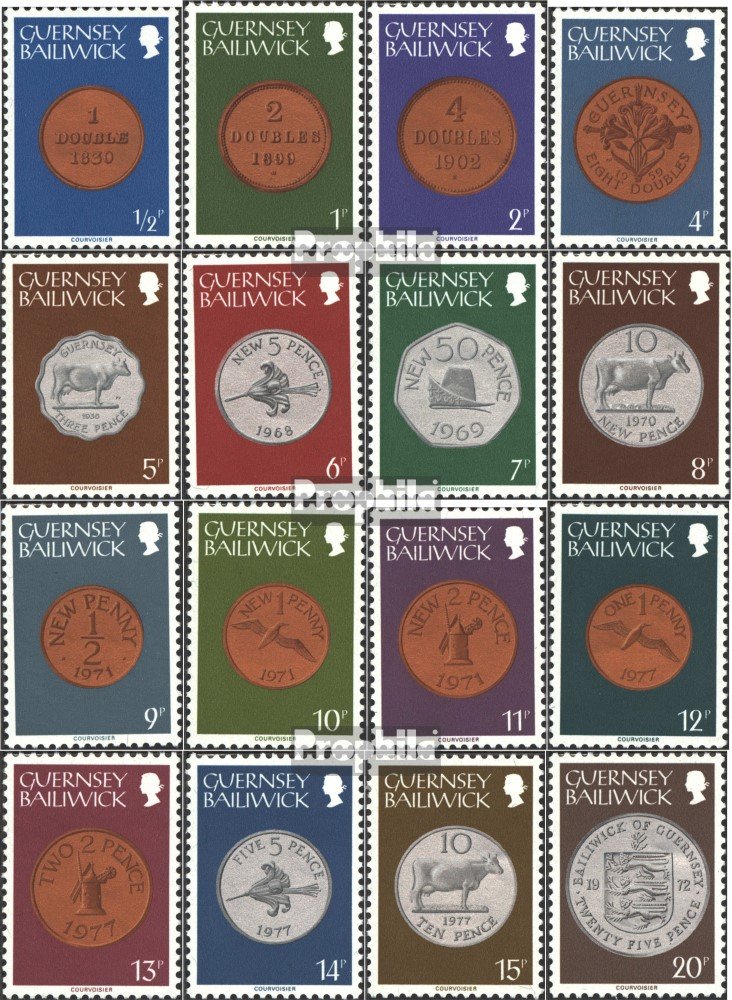 Prophila Collection Briefmarken GB - Guernsey P28-P29, 1980 Portomarken, Postfrisch MNH