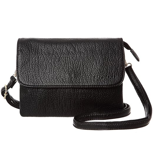 MINICAT INICAT Small Crossbody Purse Built in Wallet Crossbody Bags Pocketbooks for Women(Black,Small)