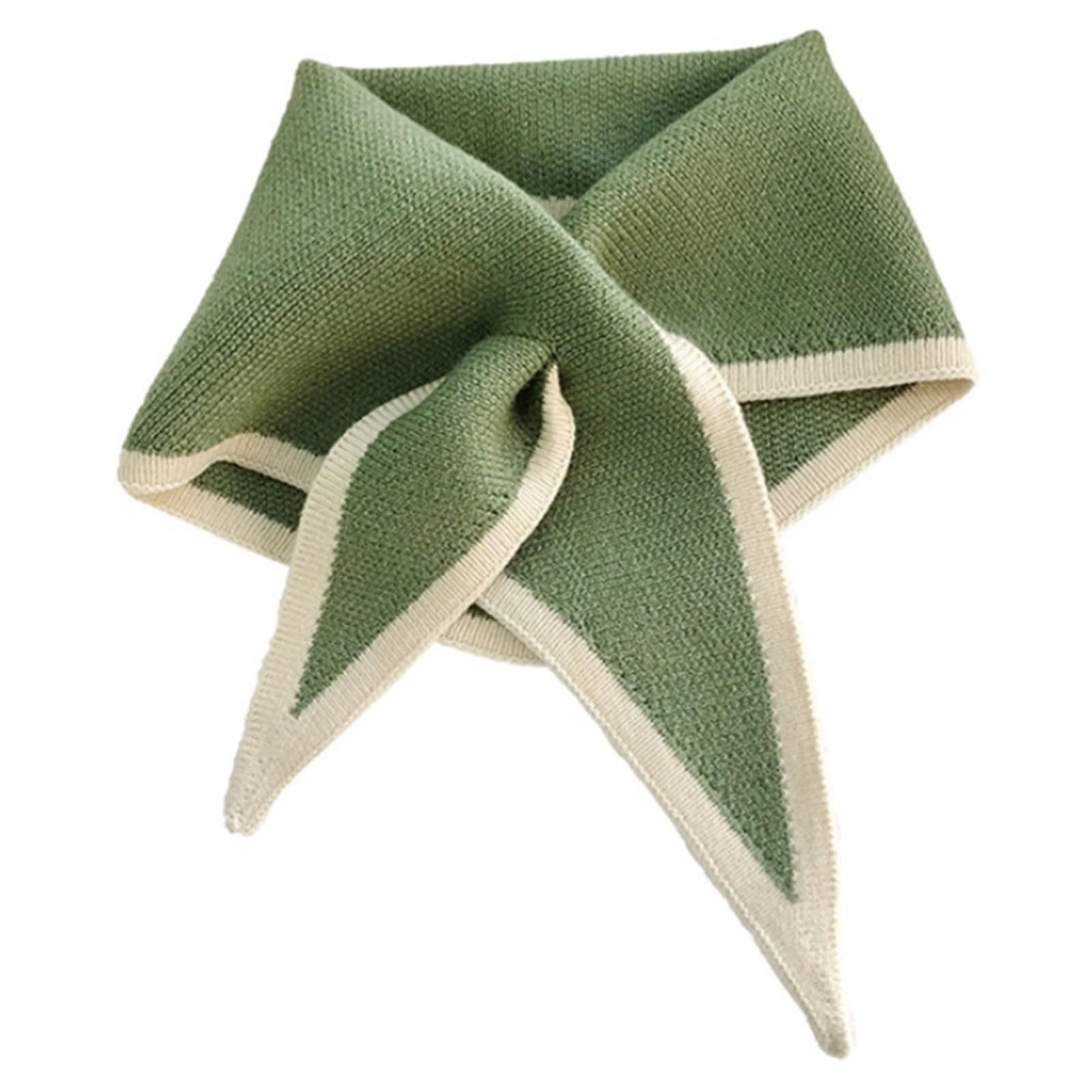Jdieoqa Unisex Avocado Green 1 Small Scarfs For Women Neck Cotton Neck Scarves Ladies Triangular Scarf With Fringe Triangle Scarf