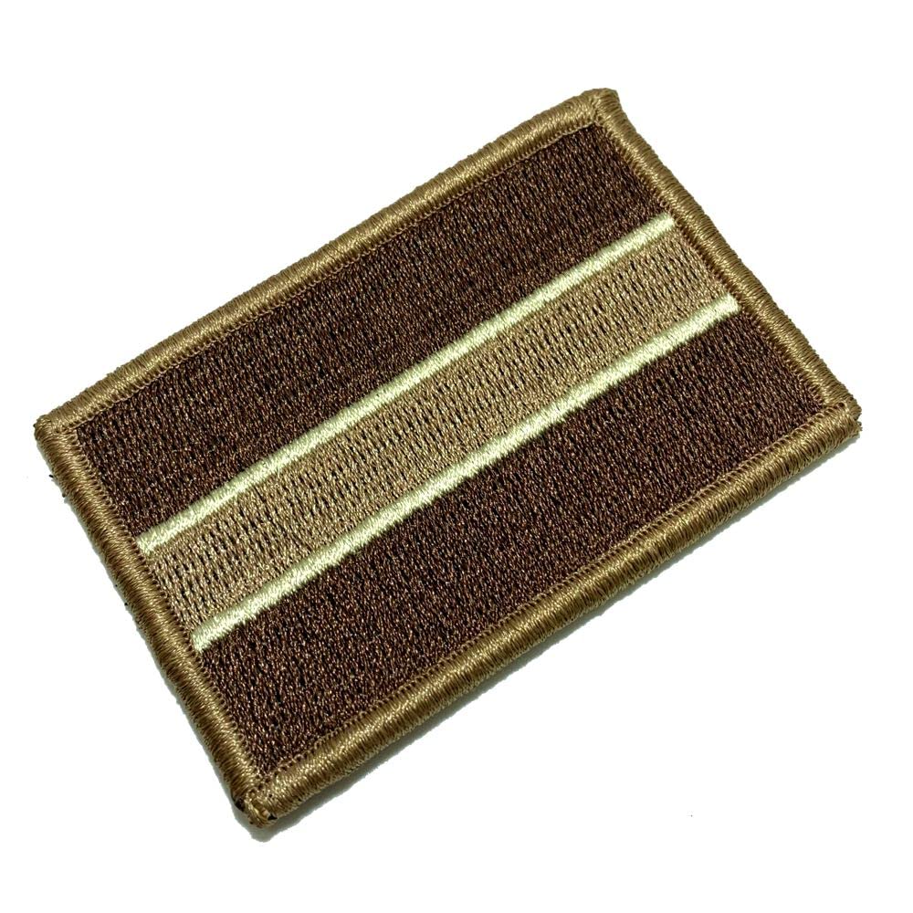 BP0196V04 Gambia Flag Embroidered Patch Gold Border Uniform Kart Kimono, Hook Fasteners Attach to Tactical Hats and Gears