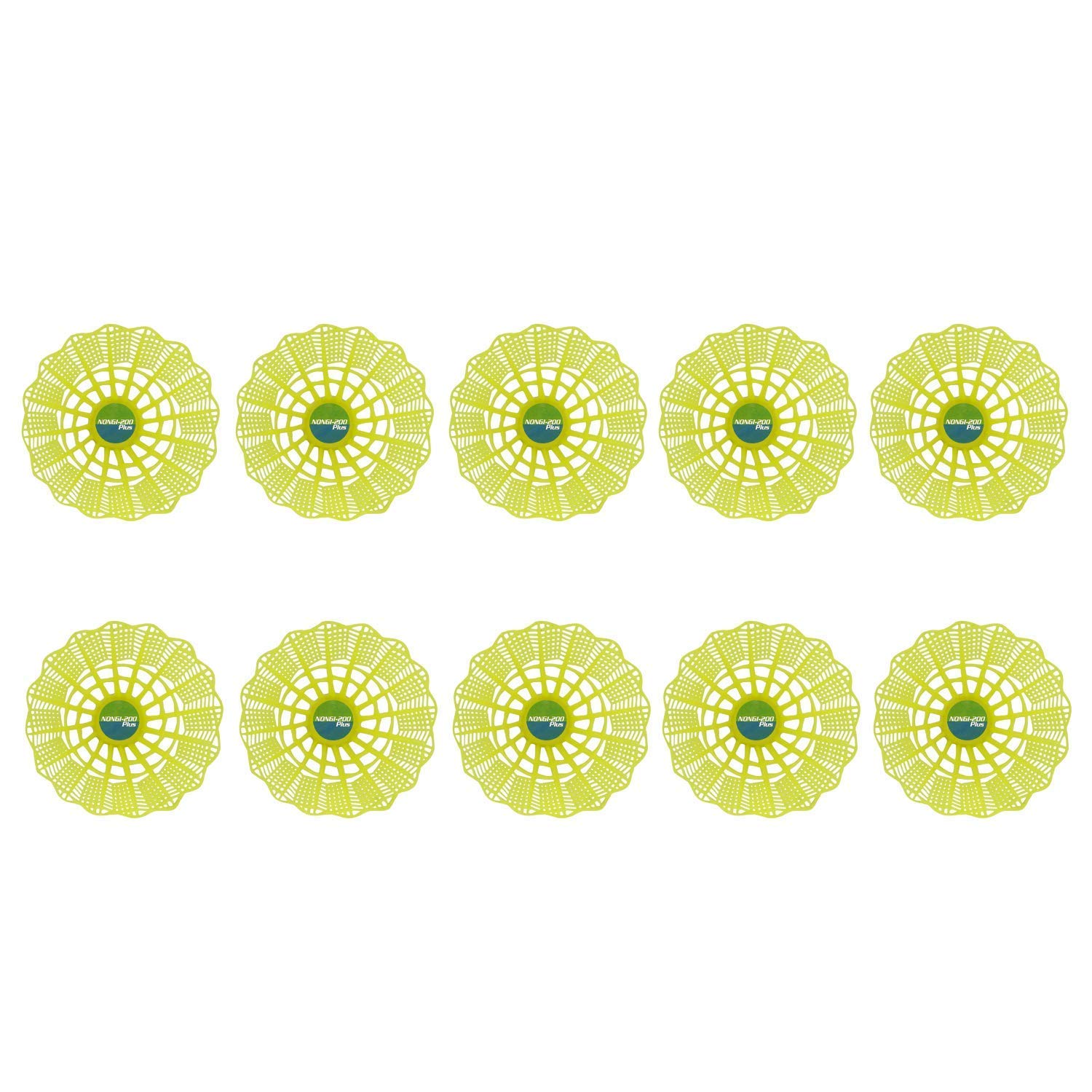 NONGI Combo Plus Plastic Badminton Shuttlecock Pack of 15(10Yellow + 5 White) 1