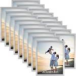 Ensemble de 18 Cadres Photo Plastique Noir Hoikwo 8,5x11 avec Couverture en Plastique, Cadres pour Certificats, Diplômes, Récompenses, Cadres Légers en Gros 8,5 par 11 pour Accrochage au Mur et Table
