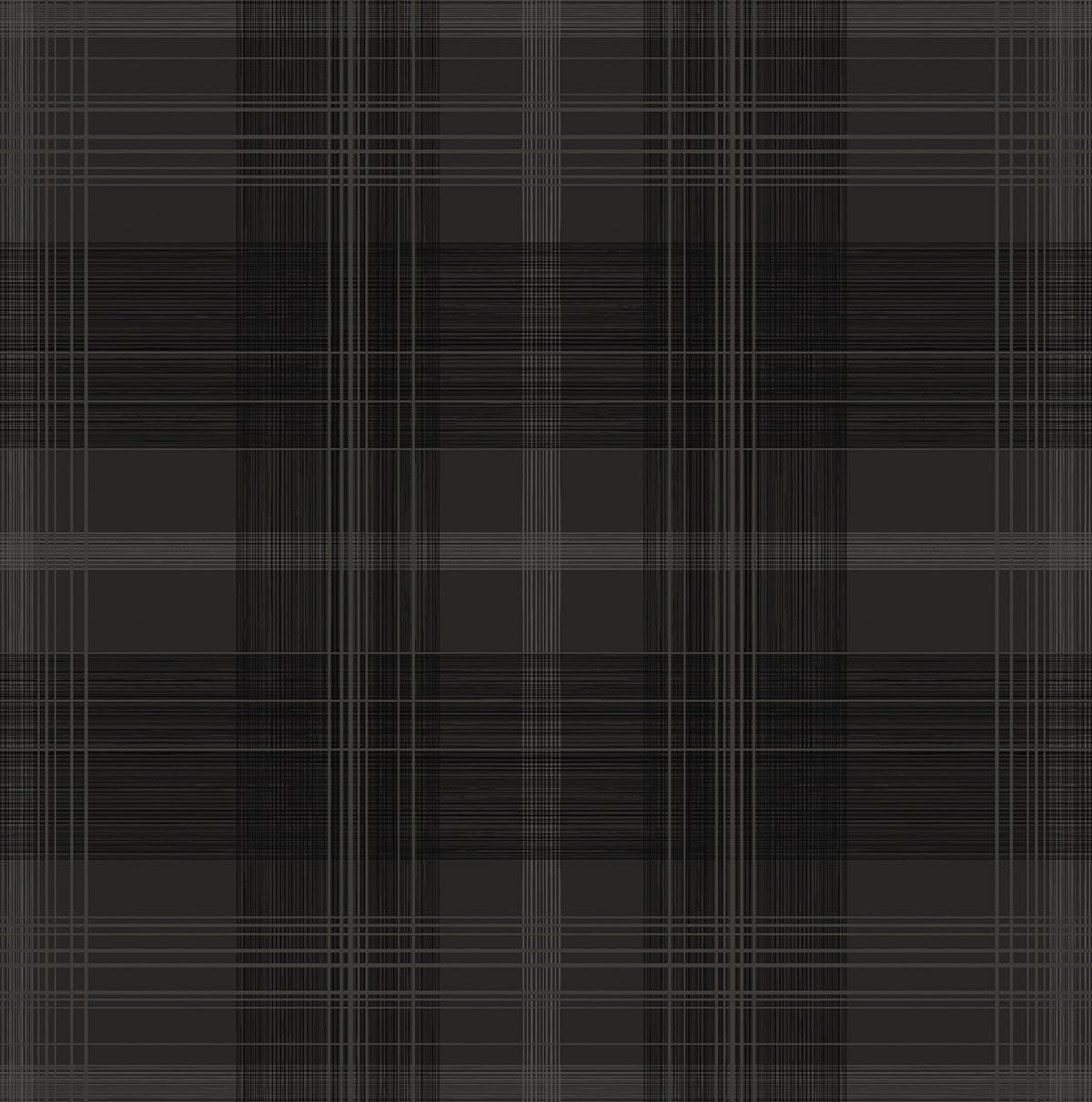NextWall Stacy Garcia Crossroads Plaid Peel and Stick Wallpaper (Argos Grey & Blue)