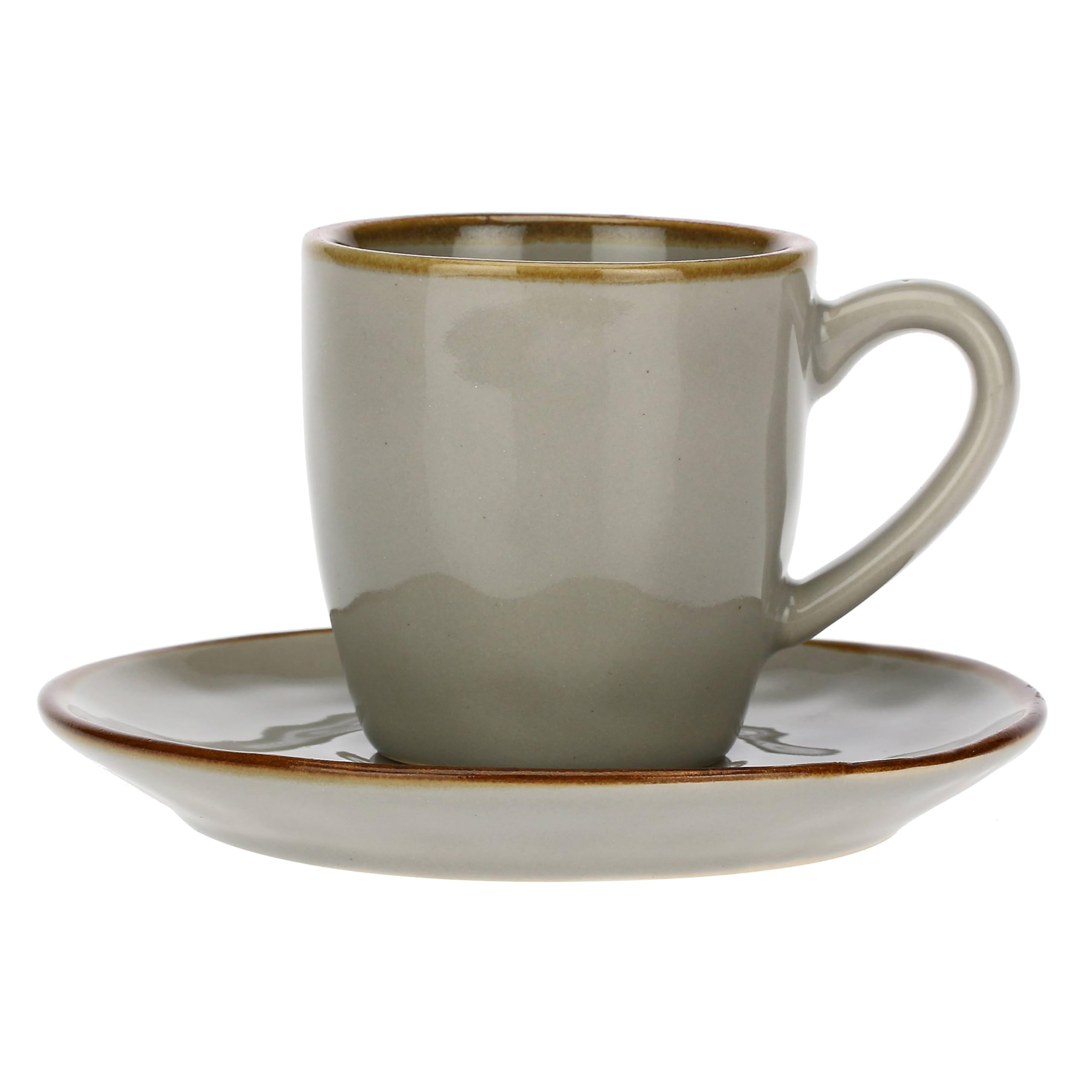 Rose & Tulipani Milano Grey Rose & Tulipani - Coffee Cup With Saucer Concerto Pearl