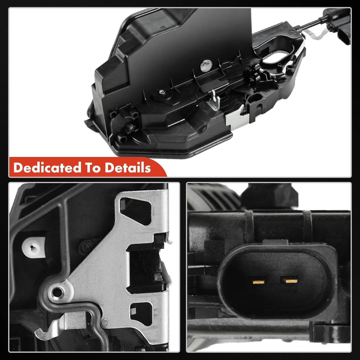 A-Premium Rear Right Passenger Side Door Lock Actuator Compatible with BMW X5 2007-2012, X6 2008-2014