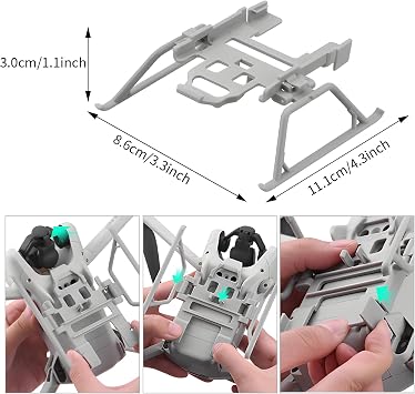 Mini 3 Pro Landing Gear Foldable - for DJI Mini 3 Drone Accessories Extension Kit Quick-Release Landings Gears Legs