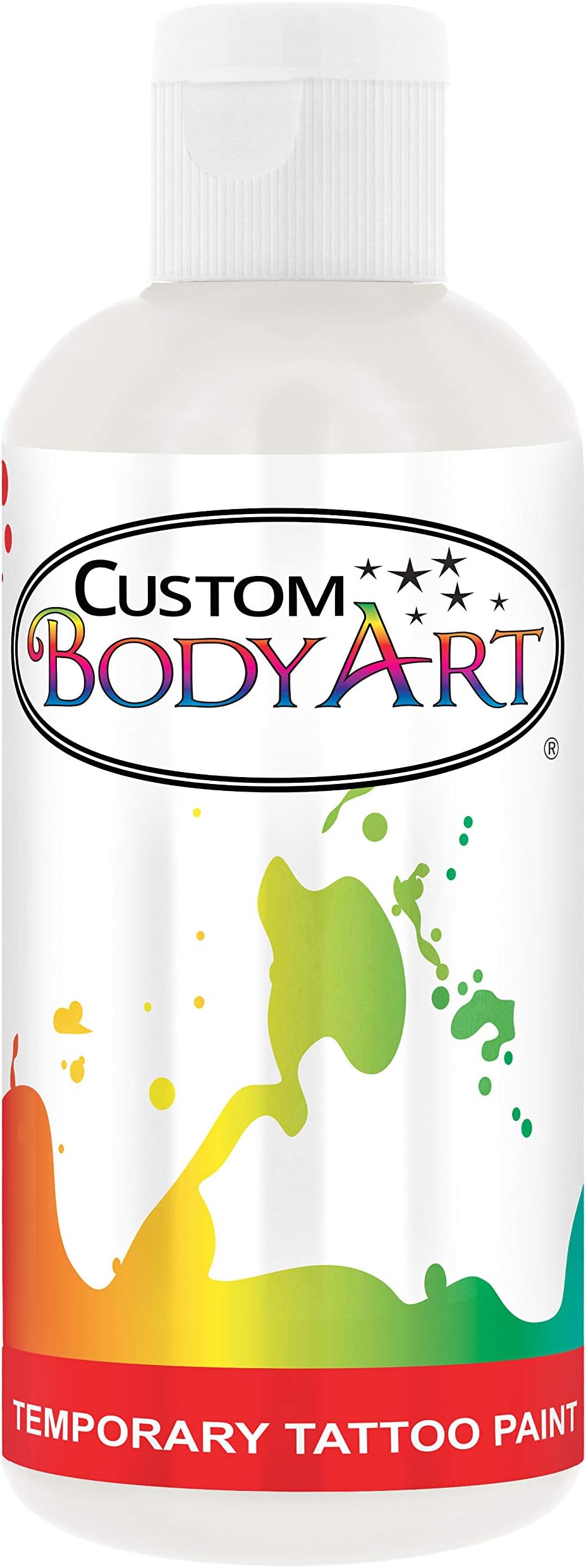 WHITE TEMPORARY TATTOO INK AIRBRUSH BODY ART PAINT 8-OZ