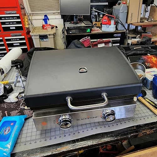 Miniatura 5 de Capucha de cubierta dura compatible con la plancha de mesa Blackstone de 22 pulgadas y soporte universal para plancha de mesa Blackstone, patas y