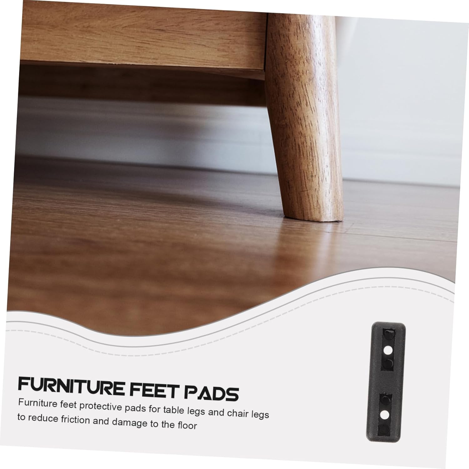 200pcs Furniture Leg Pads Non Slip Grippers for Chairs Tables Desks Office Chair Leg Protectors