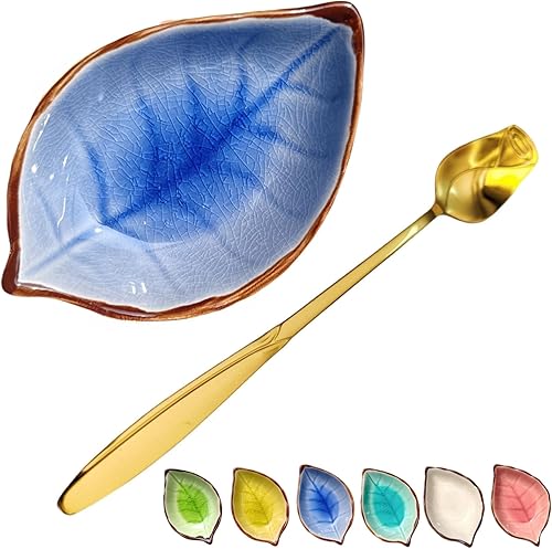 Miniatura 17 de Soporte de cuchara de café y descanso para accesorios de barra de café, soporte de cuchara pequeña de hoja para estación de café, soporte de cuchara