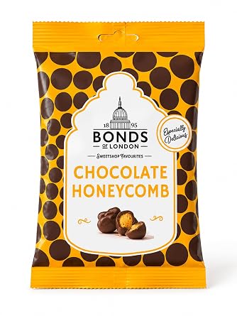 Original Bonds London Especially Delicious Chocolate Honeycomb Candy Sweets Bag Imported From The UK England Delicious Honeycomb Coated In Milk Chocolate An Extra Special Treat British Candy