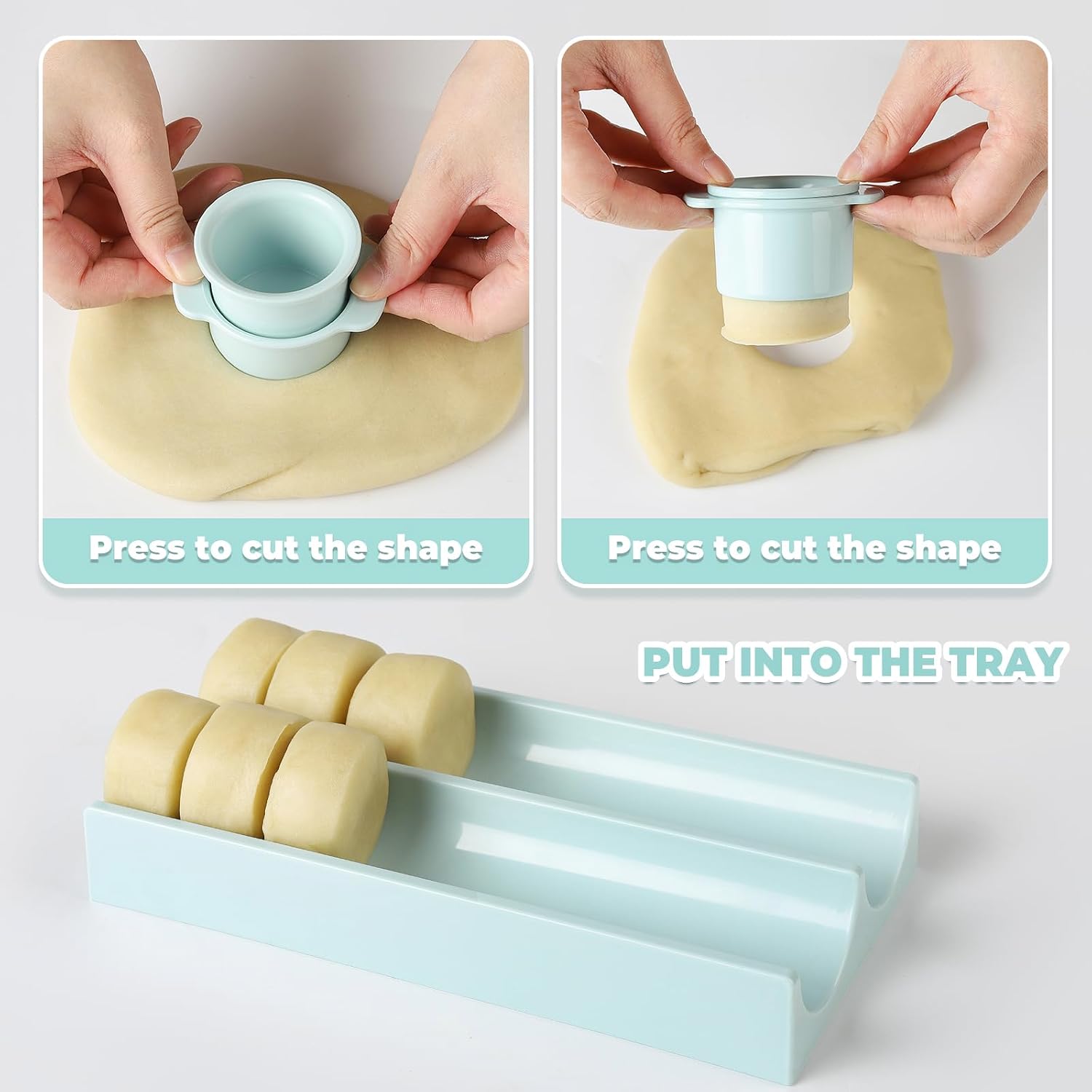 MITCHENIFY Round Cake Pop Mold with Tray, Cake Pop Cutter and Pusher