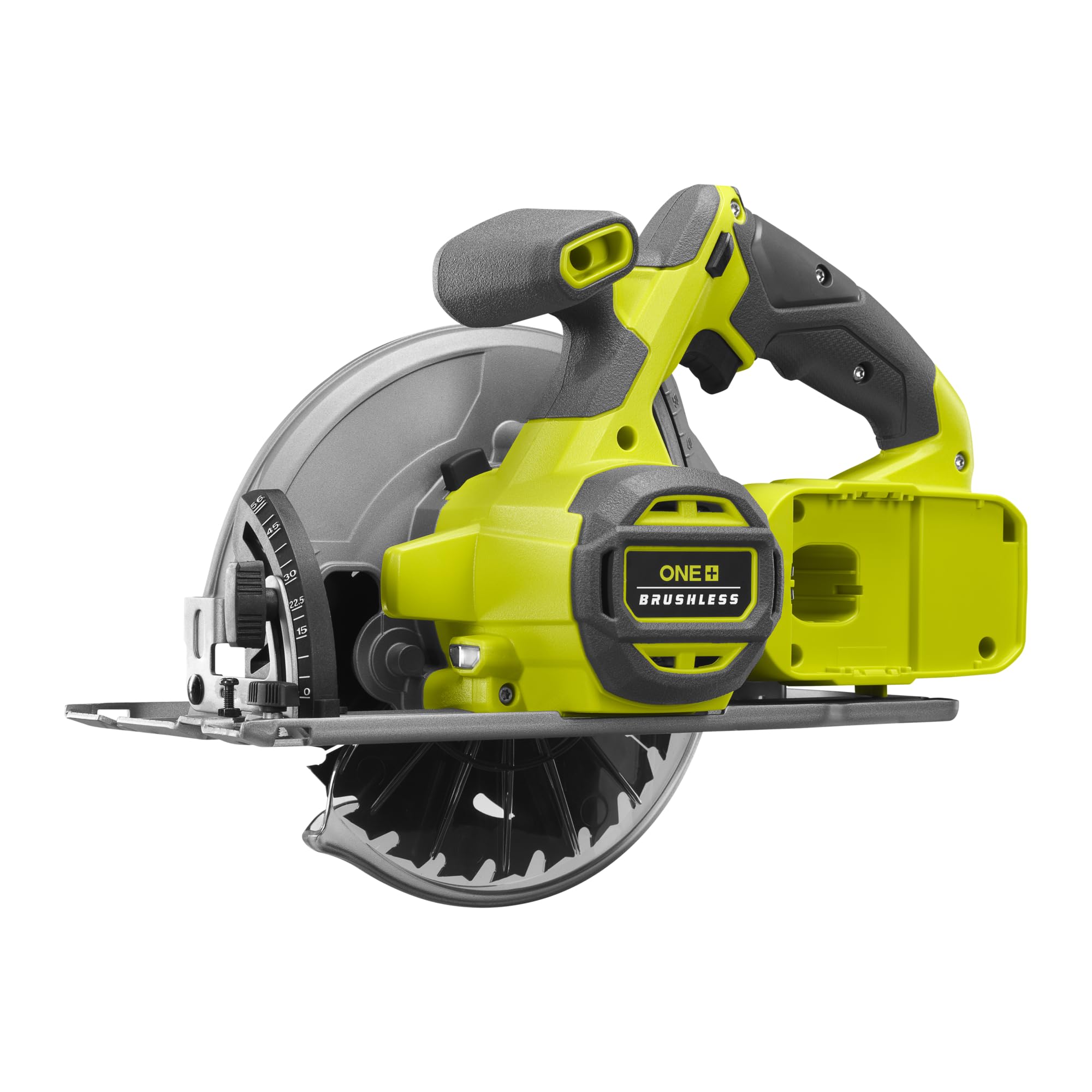 RYOBI 18 V ONE+ Brushless Akku-Handkreissäge RCS18BL-0, 184 mm Sägeblatt | werkzeuglose Einstellungen, ohne Akku und Ladegerät