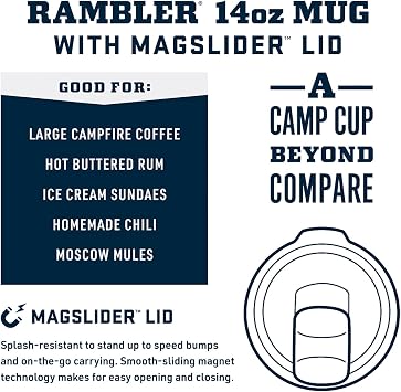 YETI Rambler 14 oz Stackable Mug, Sandstone Pink
