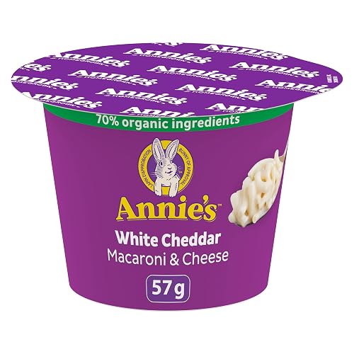 ANNIE'S - MACARONI AND CHEESE White Cheddar, No Artificial Flavours, No Synthetic Colours, 70% Organic Ingredients