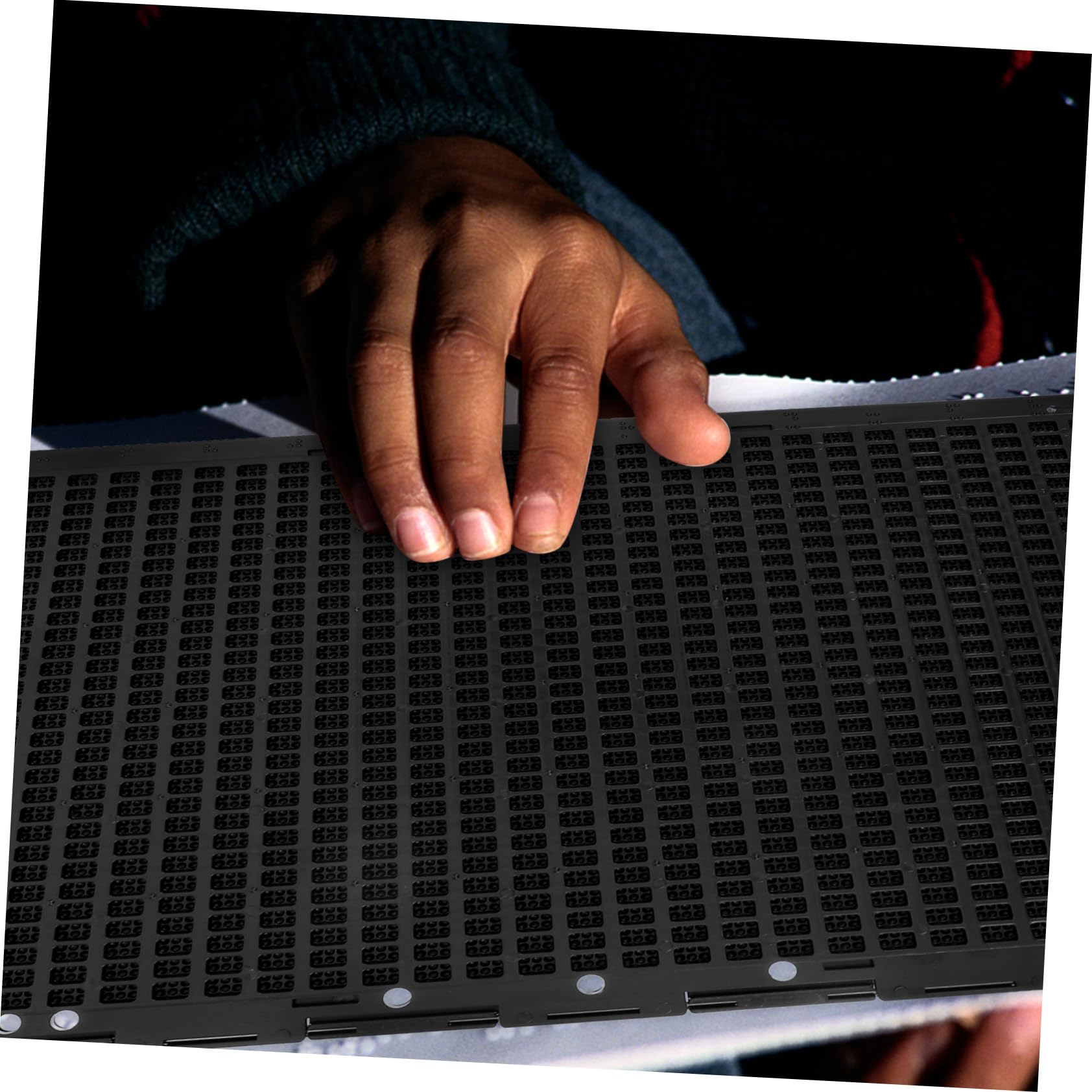 GALPADA 1 Set Tavoletta Braille Piatto braille per non vedenti adulti Stilo Kit tavola Braille scrivere scrittoio per persiane piastra di scrittura braille tavola braille cieca plastica