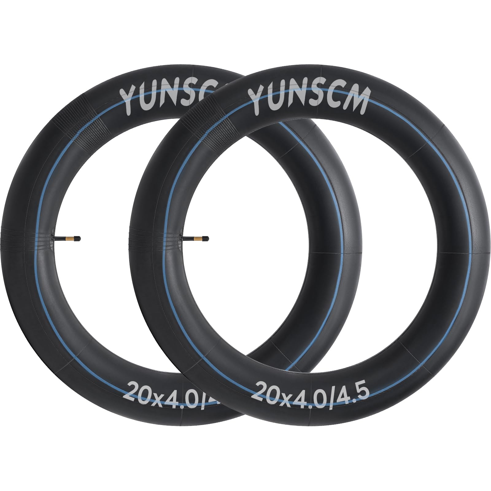 YunSCM 2PCS 102/114-406 20 pollice Camere d'aria 20x4.0/4.5 AV48mm valve Compatibile 20 pollice Bicicletta elettrica Camere d'aria 20X4.0 20x4.5