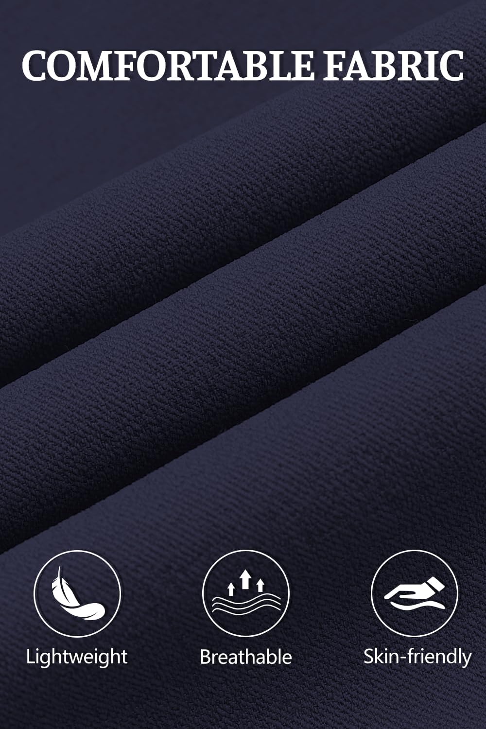 GINGTTO Mens Dress Pants Slim Fit Stretch Slacks for Men Business Casual Formal Pants - Image 5