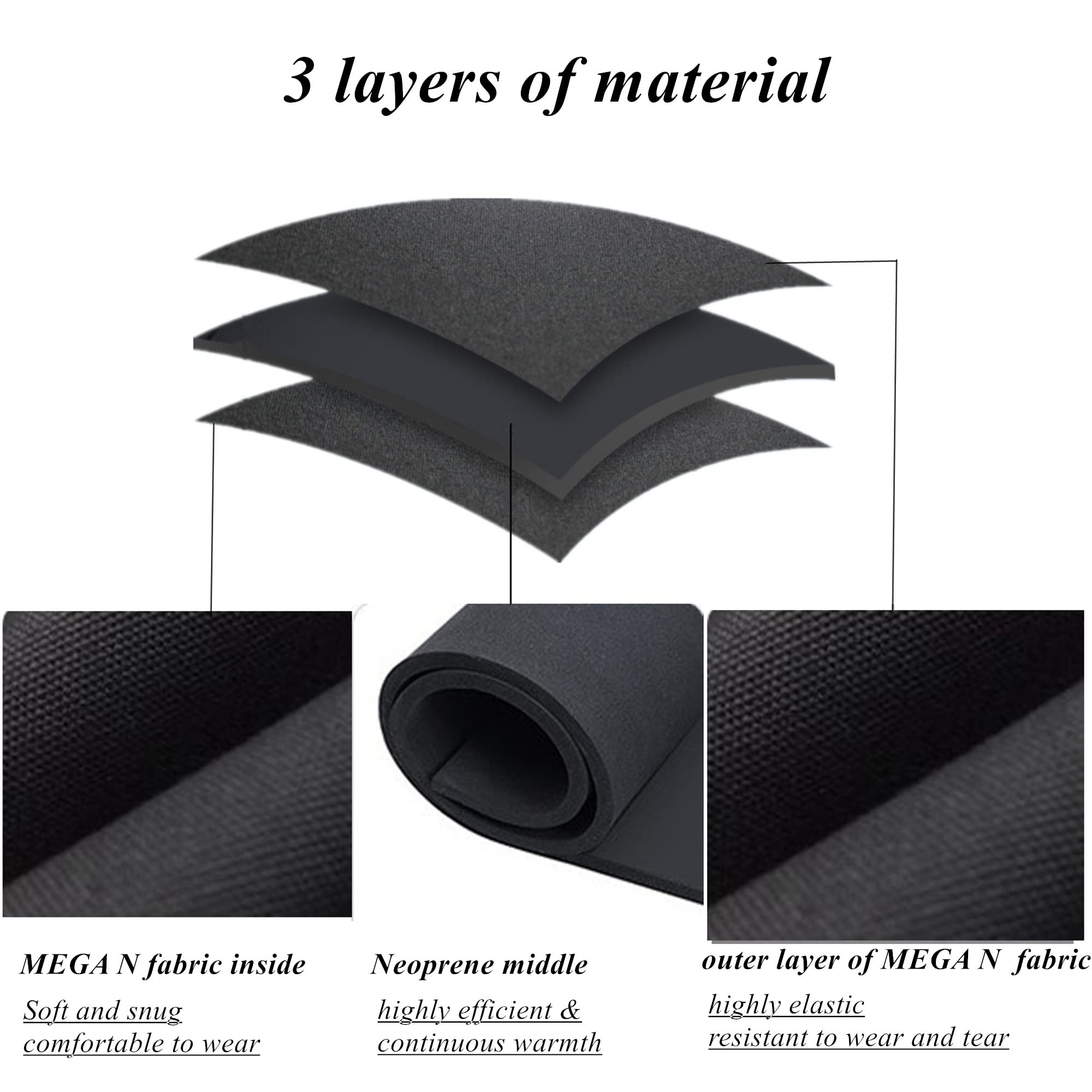 Traje de Neopreno 1.5mm/3mm Chaqueta con Cremallera - Chaqueta de Buceo de Manga Larga para Hombres y Mujeres para natación, Buceo con Tubo, Submarinismo y Surf