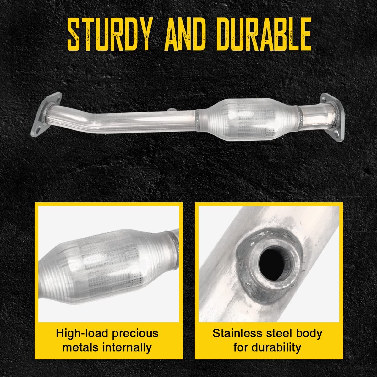 Snapklik.com : MARSFLUX Catalytic Converter Stainless Steel Replacement ...