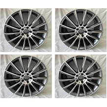 4pc 18 INCH Gunmetal EDITION BENZ RIMS FITS C300 C350 C400 E350 E550 E400 AMG NEW