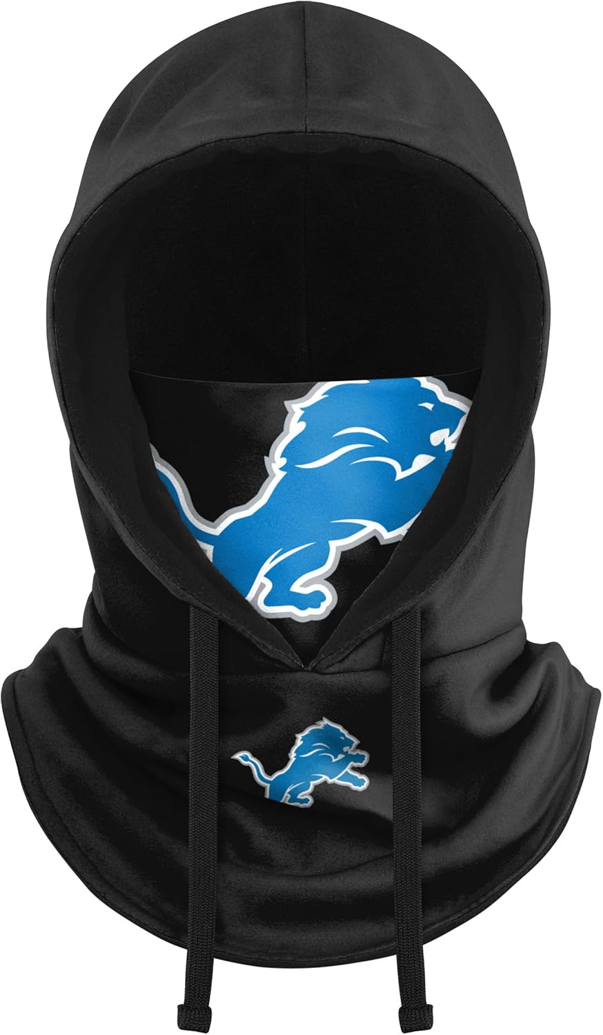 NFL Team Logo Black Drawstring Winter Cap Hooded Gaiter Balaclava Face Cover