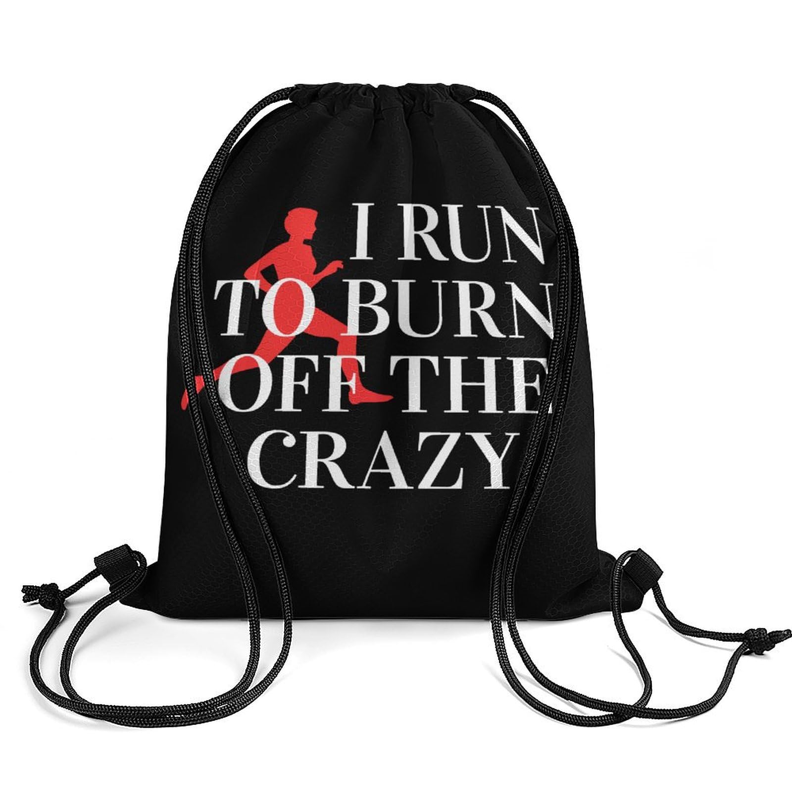 I Burn Off Crazy Drawstring Backpack Durable Sport Gym Bags Daypack for Men Women 35 * 42cm