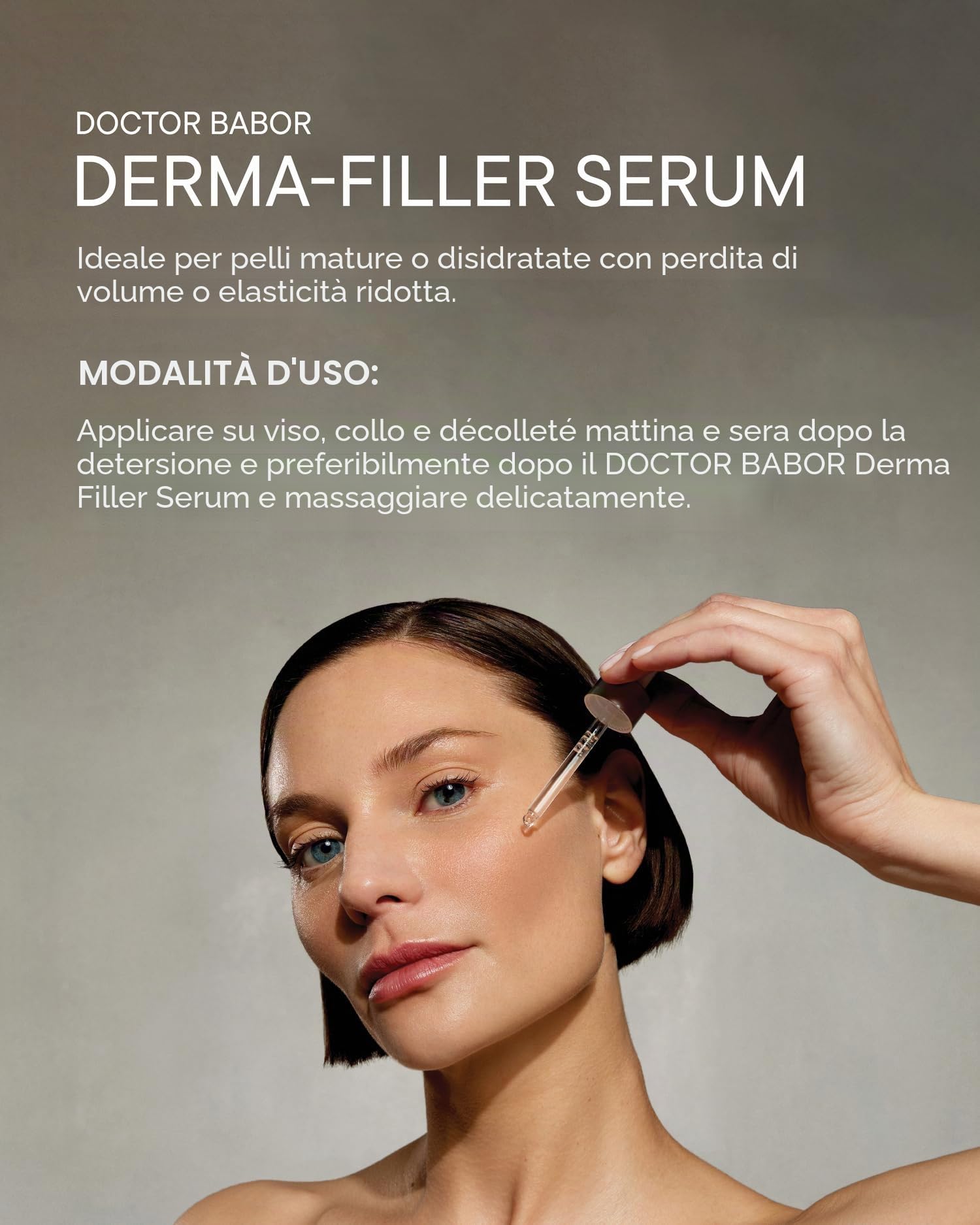 DOCTOR BABOR Derma Filler Serum | altamente efficace con il 7% di peptidi di collagene per una riduzione visibile delle rughe | Siero antietà per una pelle più liscia | vegano | Siero da 30ml