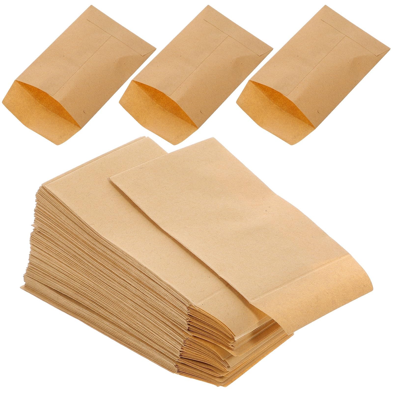 Lot de 300 petites enveloppes en papier kraft pour le stockage de timbres
