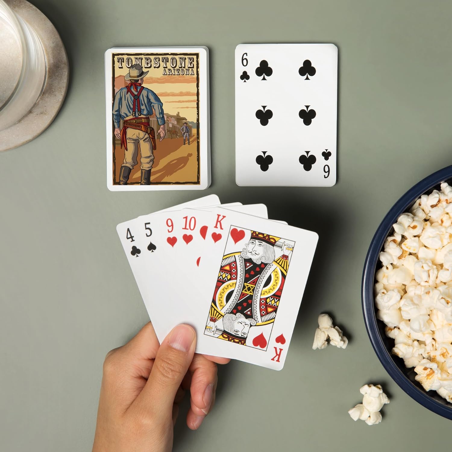 Lantern Press Tombstone, Arizona, Cowboy Standoff, 52 Playing Cards for Adults, Poker Size Card Deck