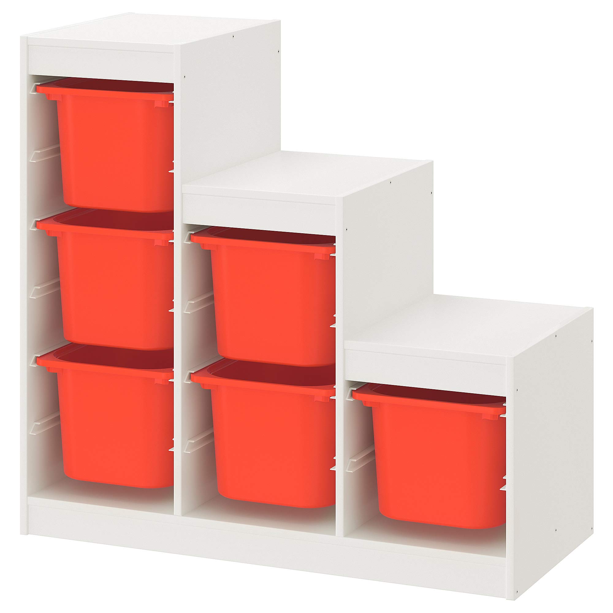 IKEA Trofast Combinaison de rangement Blanc/orange 99 x 44 x 94 cm