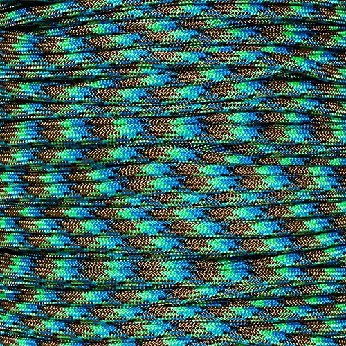 Paracord Planet 100 Foot Hanks of 550 Type III 7 Strand Paracord (Bass 100 Feet)