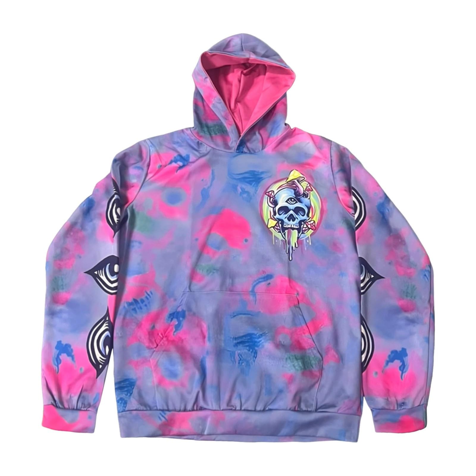 Genérico Sudaderas holgadas con Capucha para Hombre Diseño Elegante Ideal Uso Diario Informales Temporada Halloween Tejido cómodo