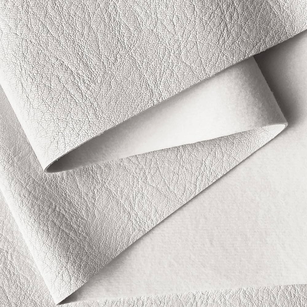 Amazon.com: ONEART | White Faux Leather Fabric by Separated