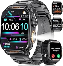 LIGE Men's Smart Watch Fashion with 1.9″Large Screen, Answer/Make Call, 500mAh Battery, Pedometer/Heart Rate 5ATM Waterproof Android iOS Smartwatch for Men