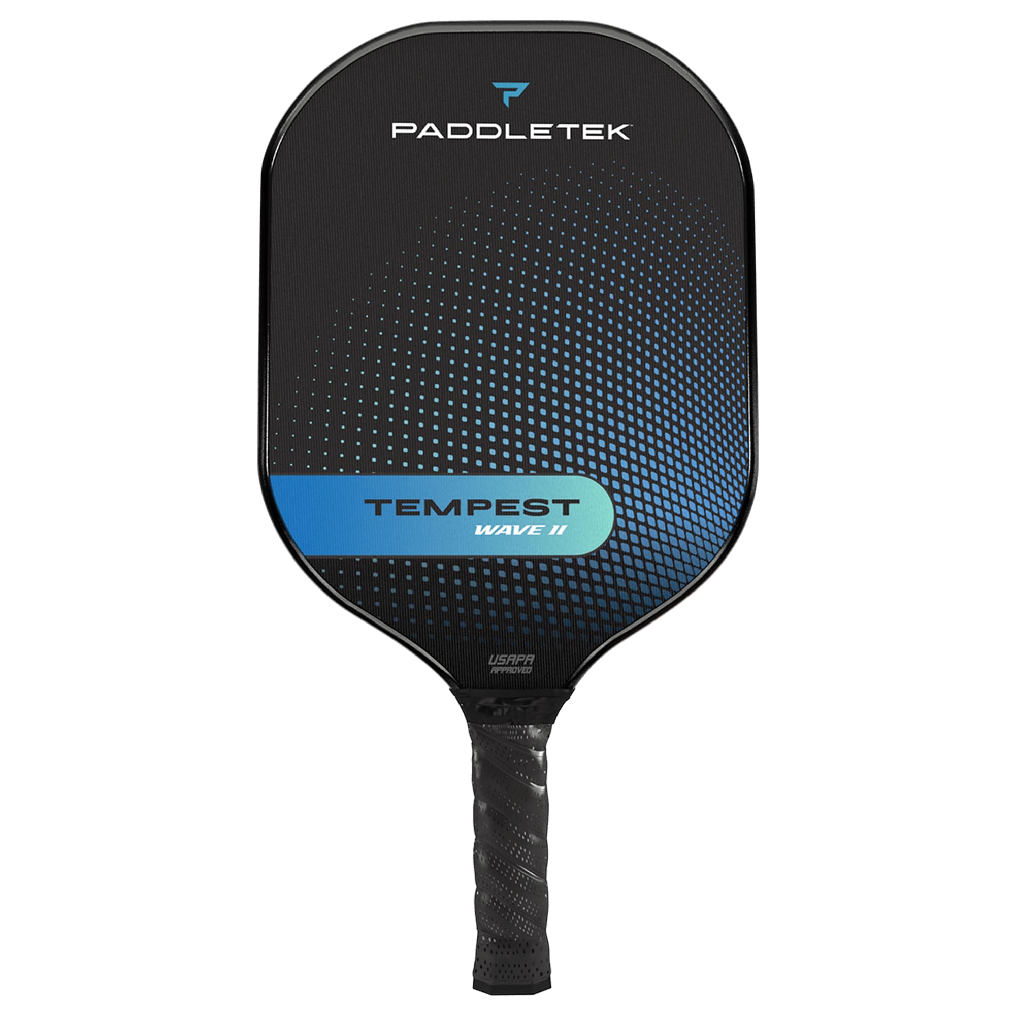 Paddletek Tempest Wave II Pickleball Paddle | Professional Pickleball Paddles with Honeycomb Core, Carbon Fiber Surface, Graphite PolyCore & High Tack Performance Grip | USAPA Approved
