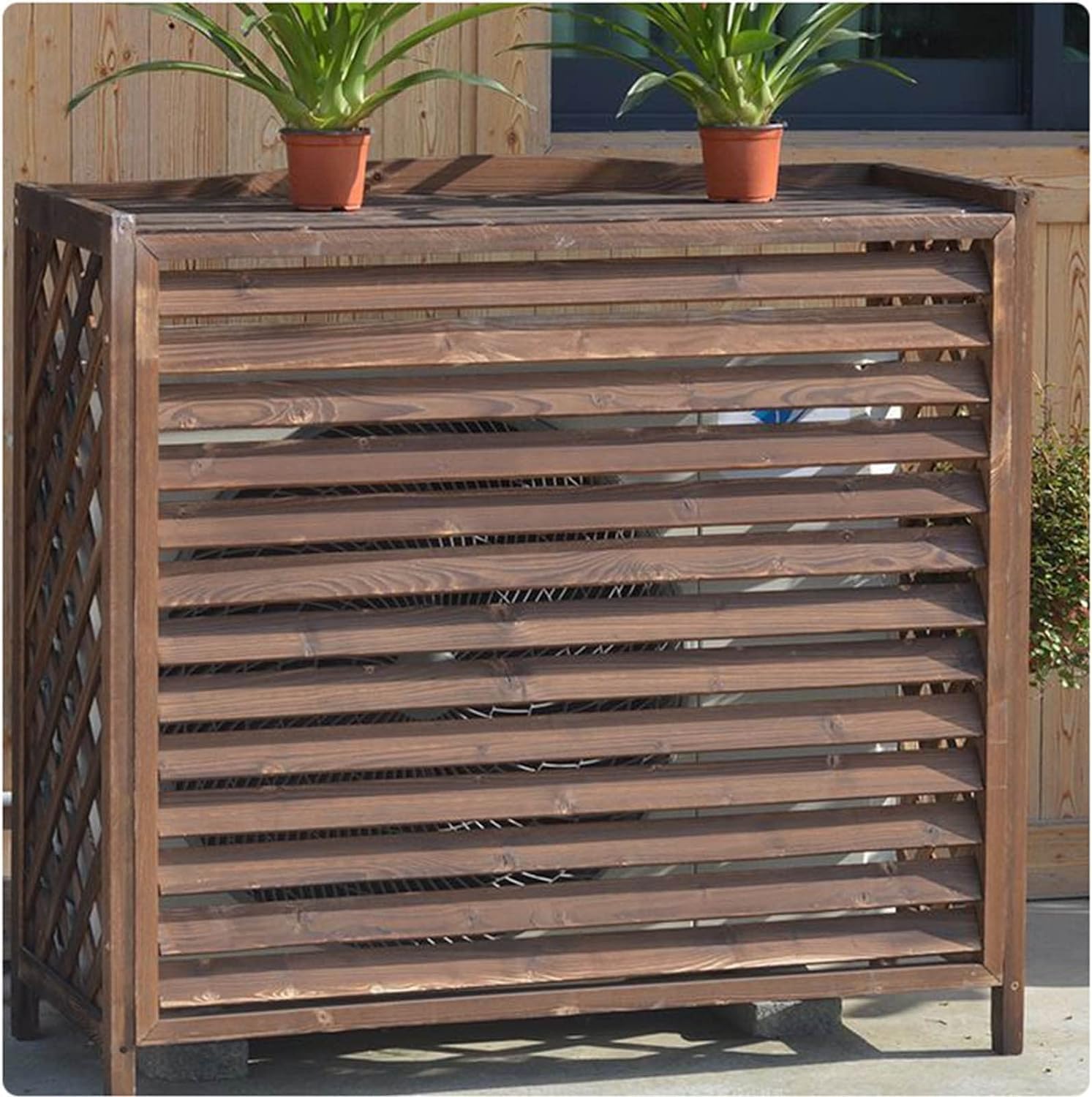 Support de fleurs climatisé pour embellir les façades et abriter les plantes de terrasse