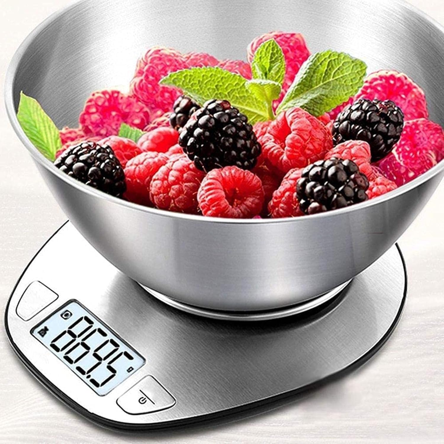 Weighing Scale Household Kitchen Scale with Tray Electronic Food Scales Diet Scales Measuring Tool Slim LCD Digital Electronic Weighing Scale Electronic Scale