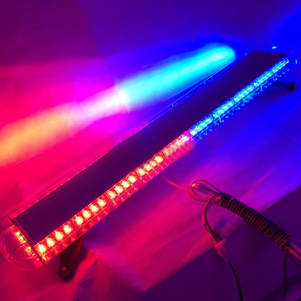 HEHEMM 38" 970mm 72 LED Car Truck Top Roof Beacons Emergency Warning Lights Flashing Strobe Light Ba
