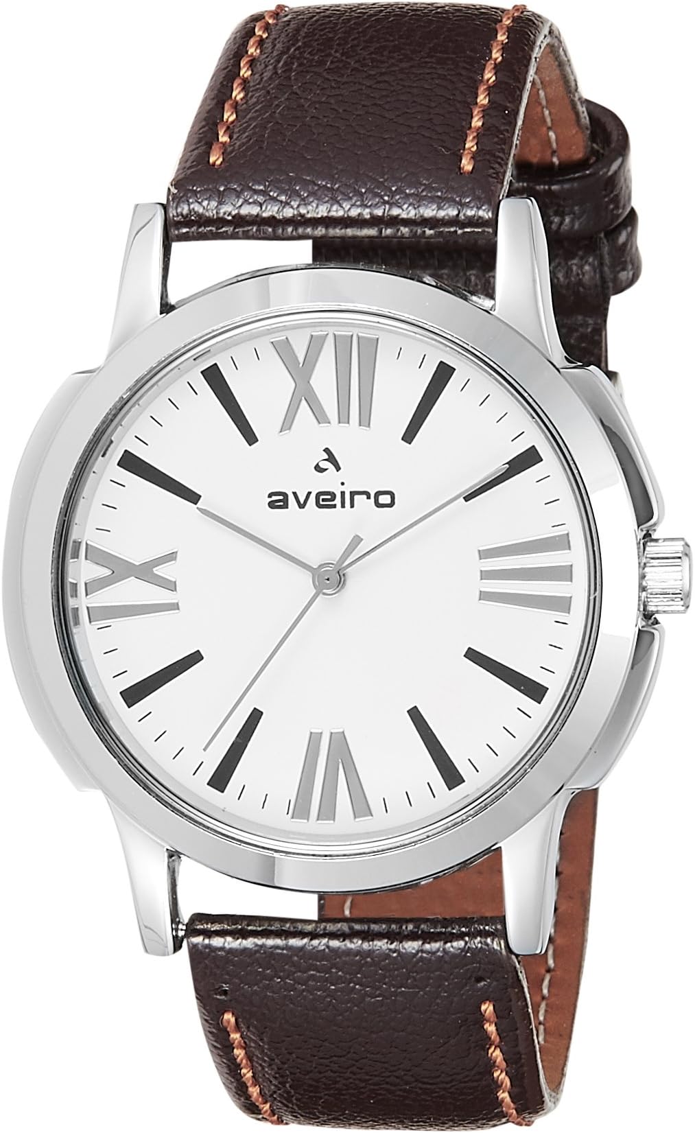 Aveiro Analog White Dial Men's Watch - AV125WHTBRN