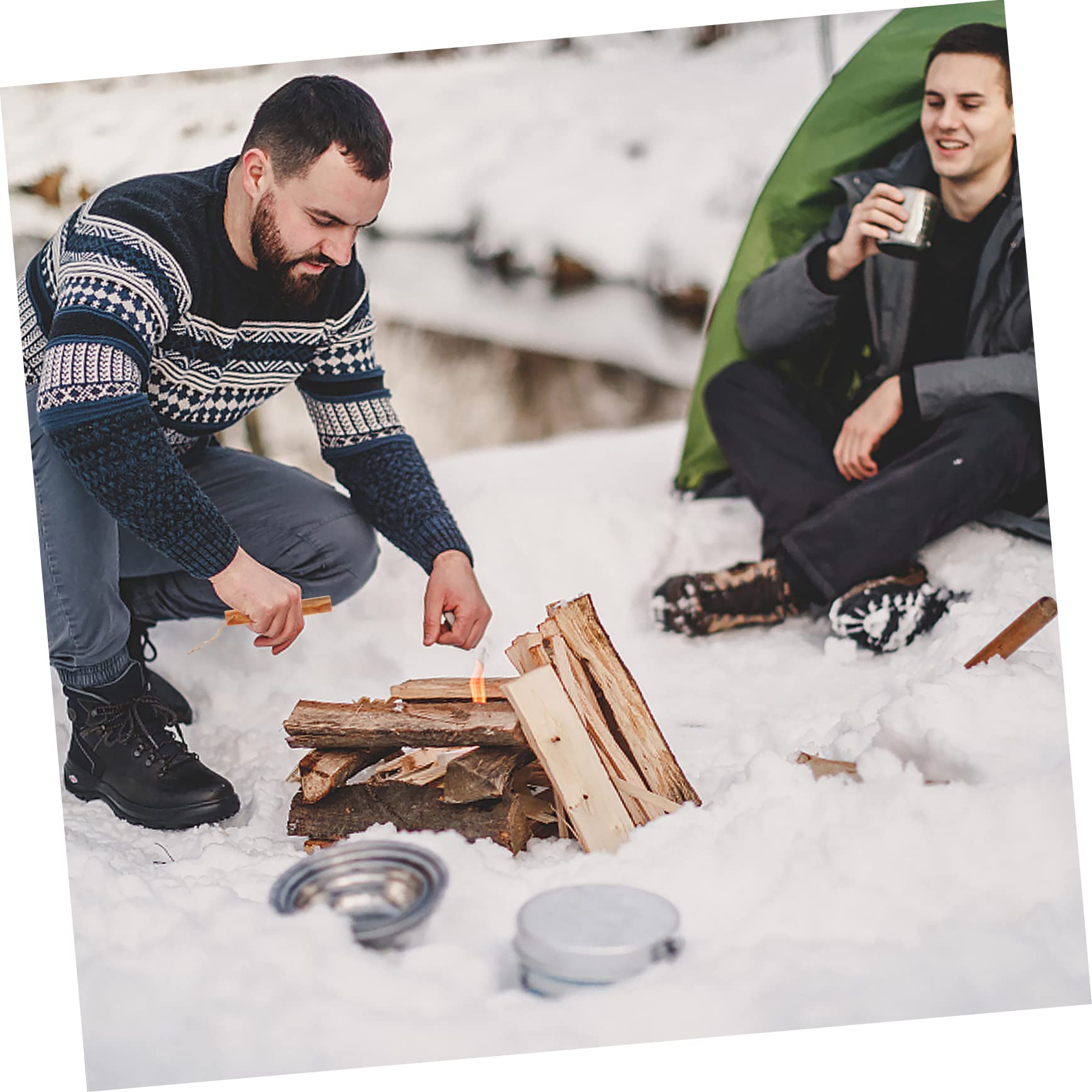 HANABASS 6stücke Outdoor Feuerstarter Aus Kiefernholz Robuste Anzündhilfen Für Camping Und Survival Wetterfest Und Leicht Für Wetterbedingungen